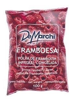 Polpa de Fruta Congelada de Framboesa De Marchi Embalagem 1