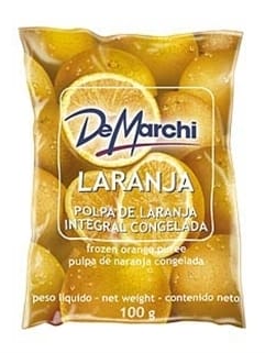 Polpa de Fruta Congelada de Laranja De Marchi Embalagem 1