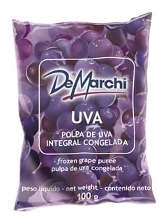 Polpa de Fruta Congelada de Uva De Marchi Embalagem 1